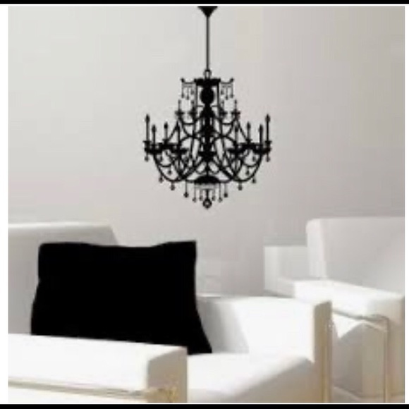 Wall Decor Chandelier Wall Decal W Rhinestones Poshmark